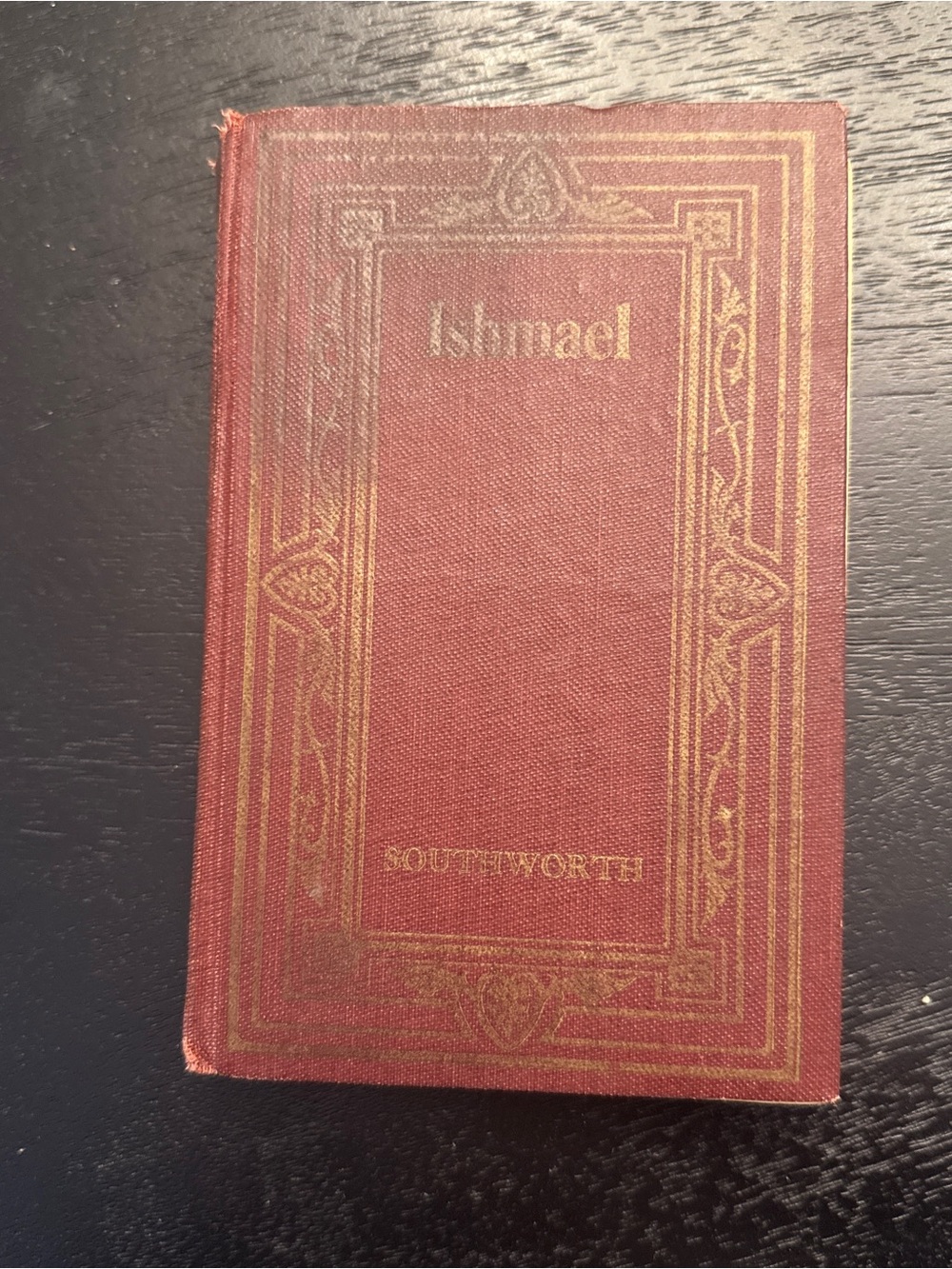 Ishmael Hardcover Book By Southworth- Burgundy with Gold Embossing